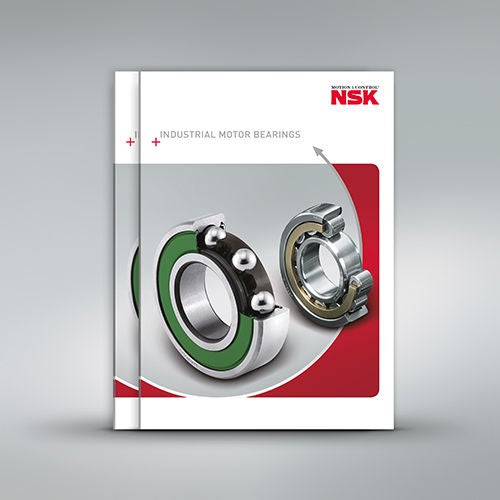Industrial Motor Bearings, Catalogue Cover, EN NSK’s catalogue Bearings for electric motors