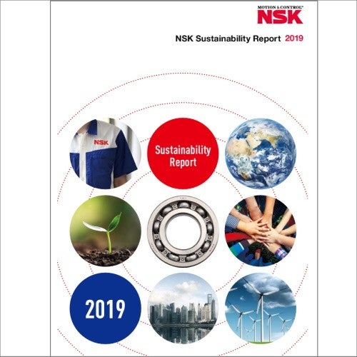 CSR Report, Corporate Social Responsibility Le rapport de durabilité NSK divulgue les relations de l´entreprise avec l´environnement et la société.