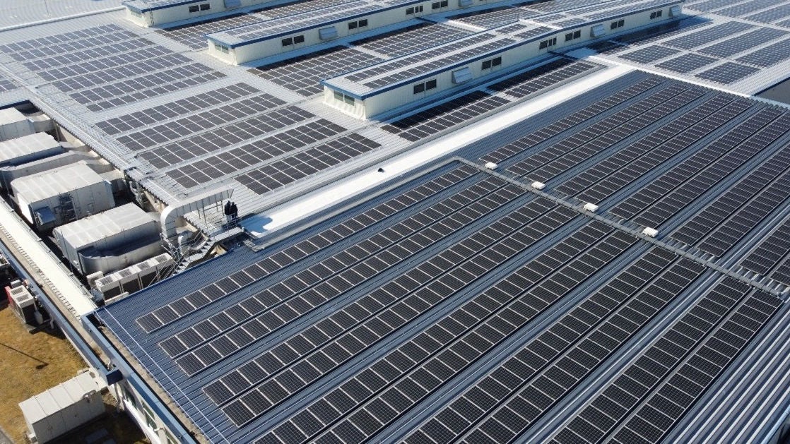 Solar power system at the Fujisawa Plant