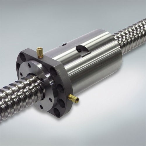 Ball Screw, Nut Cooling NSK ball screws featuring cooled nuts