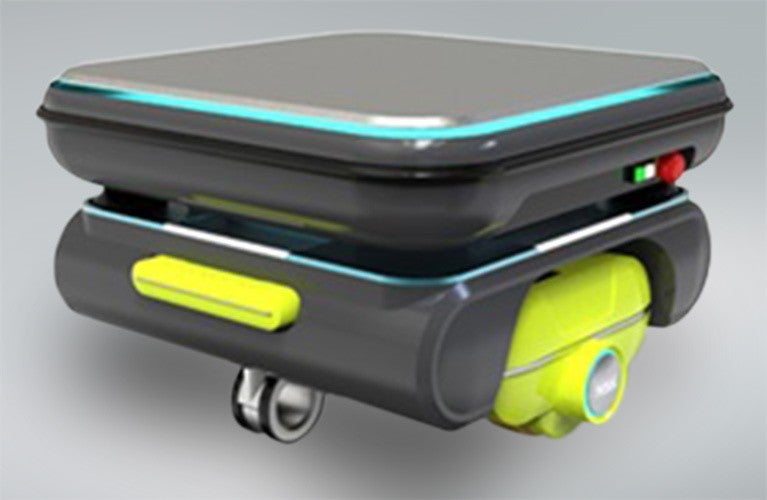 Robot, Direct Drive wheel Unit La roue à entraînement direct de NSK montée sur un robot de service autonome.