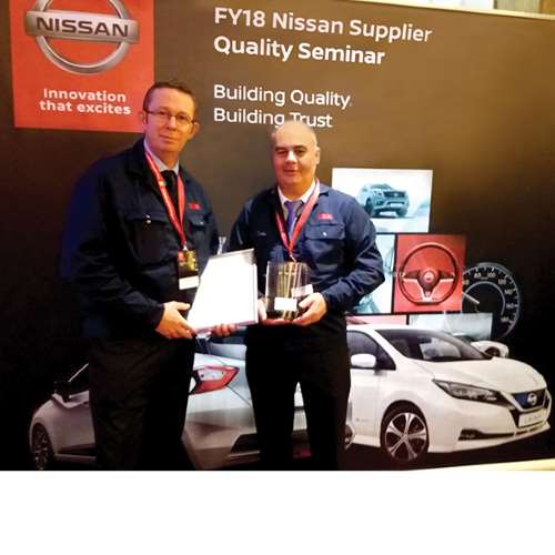 L´usine NSK de Peterlee reçoit le Trophée de la Qualité Nissan